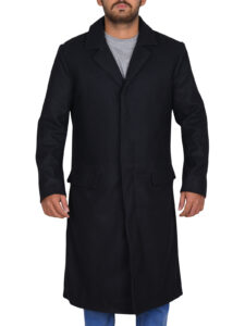 Elegant Black Long Coat - Image 5