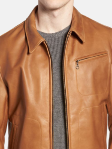 Buttery Soft Brown Leather Jacket - Image 2
