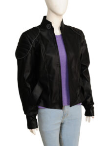 Dashing Black Leather Jacket - Image 3