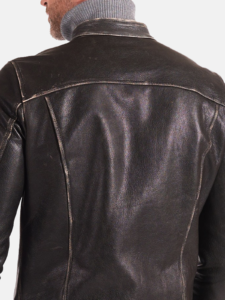 Adjustable Lambskin Leather Biker Jacket - Image 5