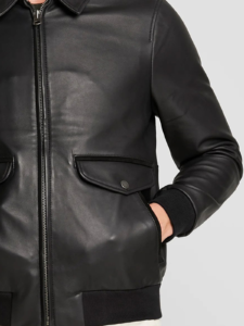 Biker Jacket Men Lambskin Leather Jacket - Image 3