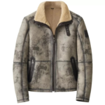 Mens Aviator B3 Flight Fur Bomber Premium Shearling Coat Jacket - MauveTree - Image 5