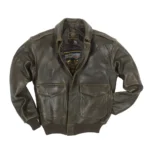 A-2 Pilot Leather Jacket Brown Men | MauveTree - Image 2