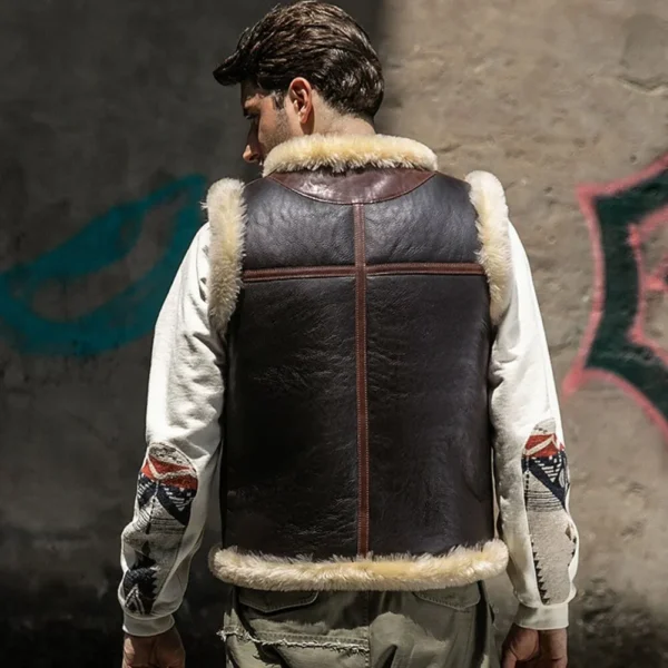 best shearling leather vest mauvetree