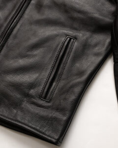 jet black leather jacket mauvetree