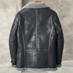 Men Genuine Black Sheepskin Leather Jacket - MauveTree - Image 3