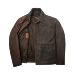 Casual Shirt Collar Classic Men Leather Jacket | MauveTree - Image 5