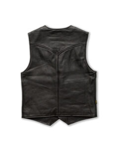real cowhide leather vest mauvetree