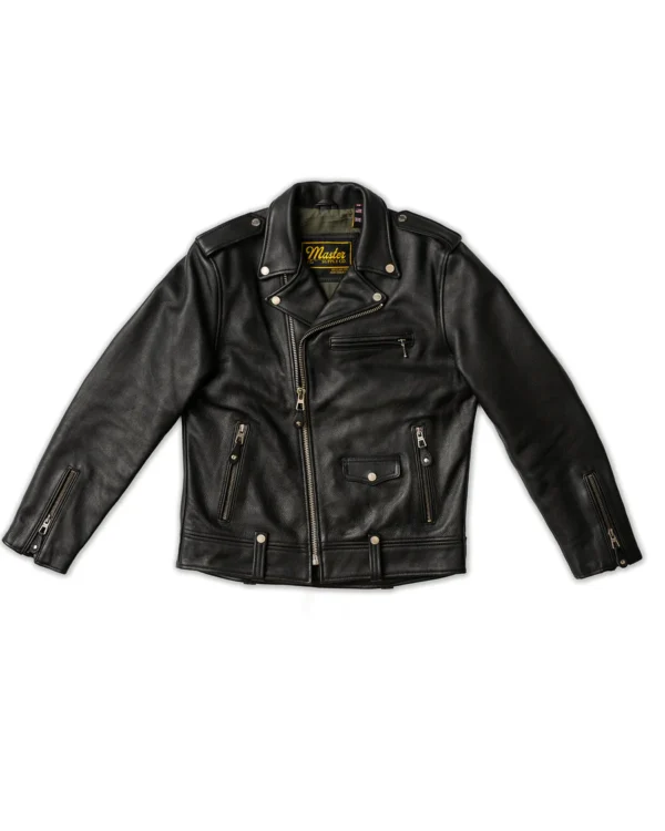 top notch vintage black motorcycle leather jacket mauvetree