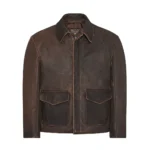 Casual Shirt Collar Classic Men Leather Jacket | MauveTree - Image 2
