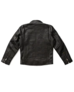 perfect fit black biker moto leather jacket mauvetree