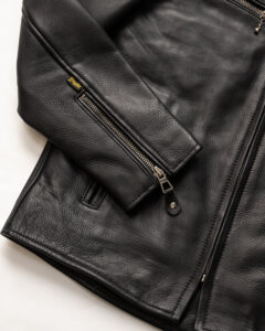 hand stitched luxe leather jacket mauvetree