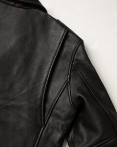 Handmade real leather biker jacket mauvetree