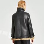 real shearling leather jacket for women